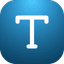 Fullscreen Text icon